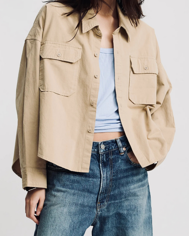 Denimist - Cropped Utility Shirt