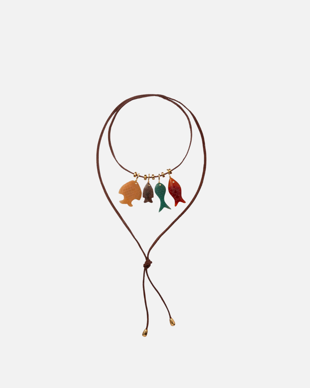 Eliou - Fish Charm Wrap Necklace