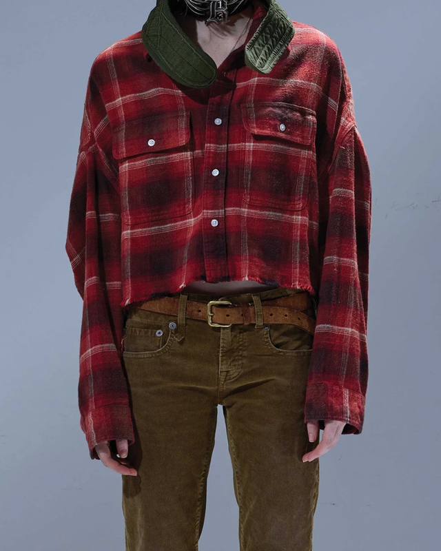 R13 - Cropped Work Shirt