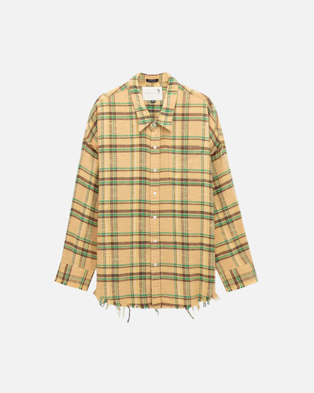 R13 - Shredded Seam Drop Neck Shirt