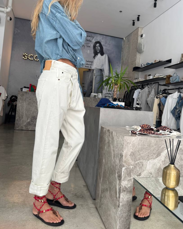 R13 - Cuffed Crossover Jean