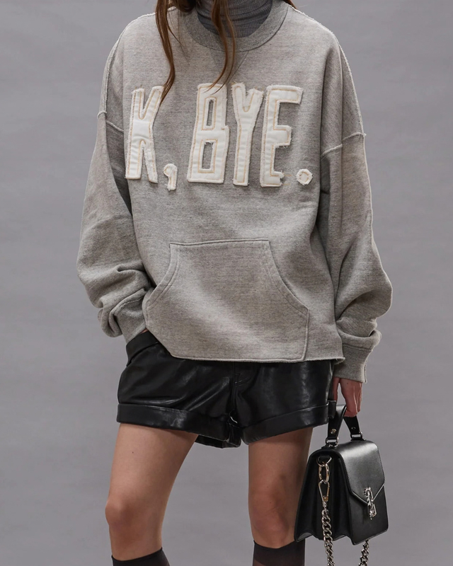 R13 - K Bye Oversized Cut Off Crewneck