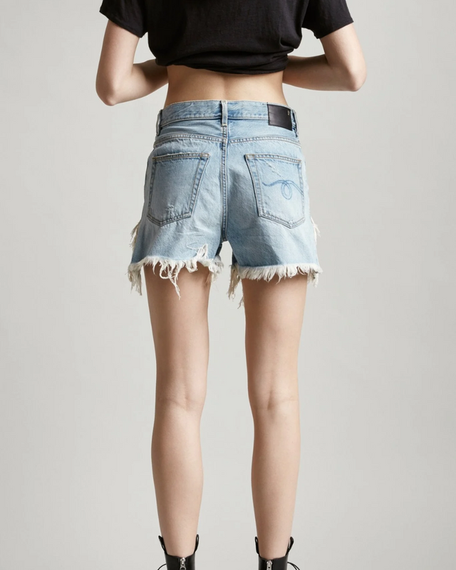 R13 - Shredded Slouch Short