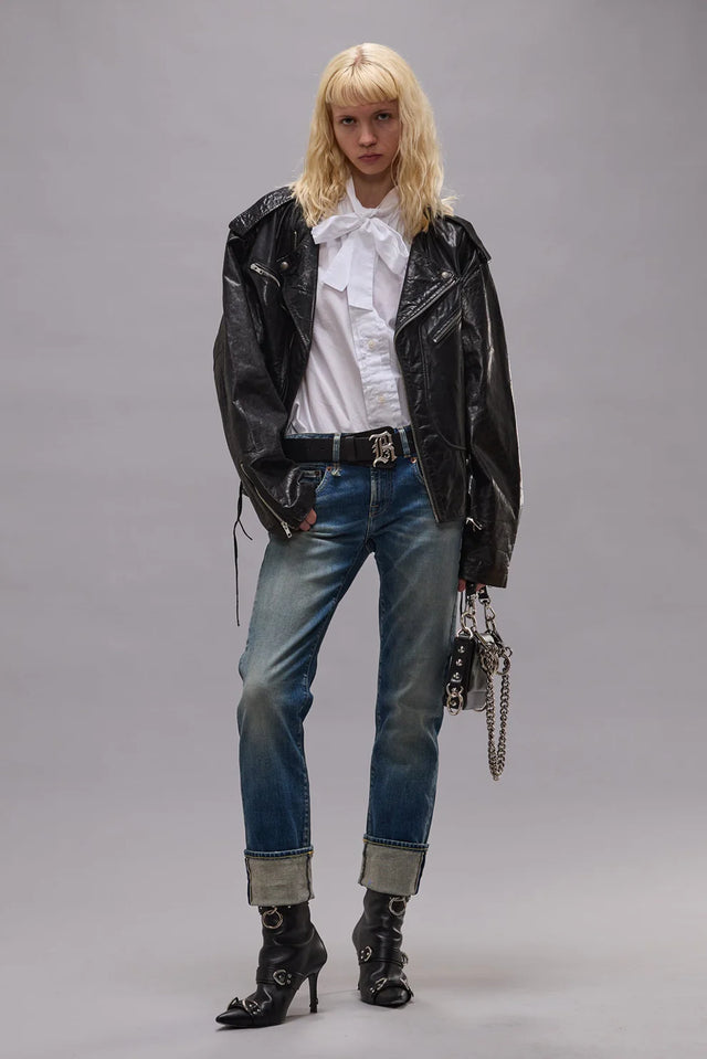 R13 - Cuffed X-Boyfriend Jean