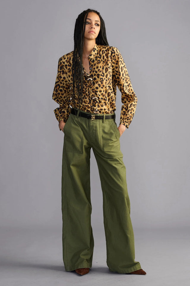 R13- Darcy Flare Utility Pants