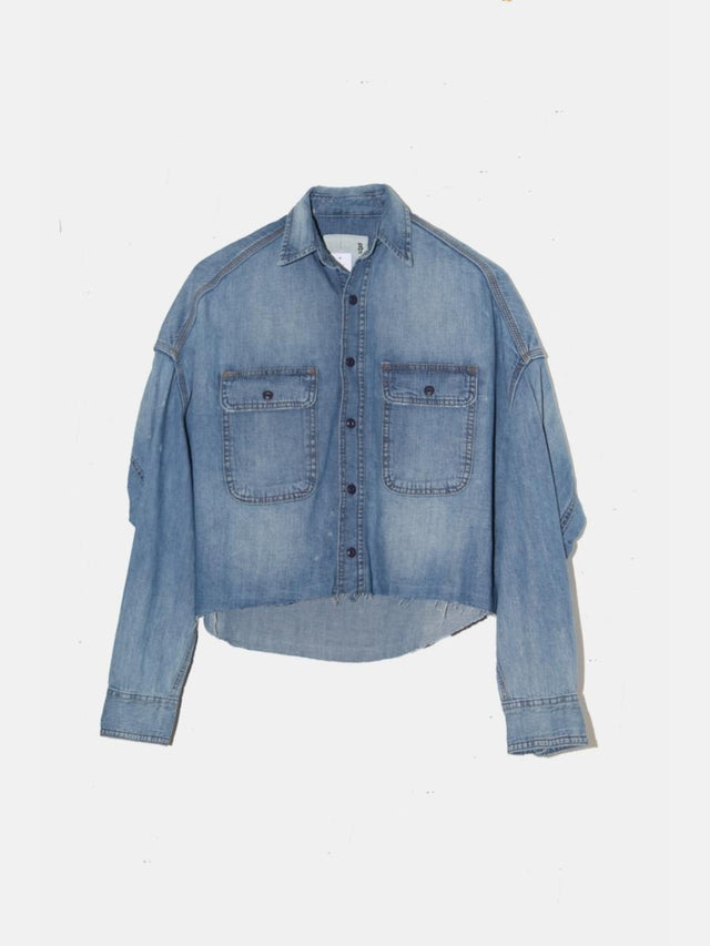R13 - Cropped Denim Shirt