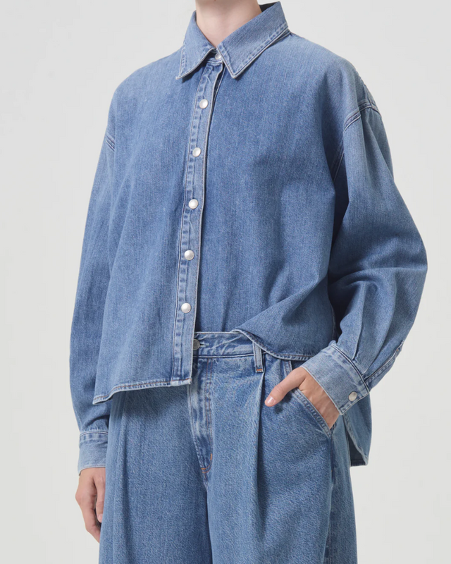 Agolde- Aiden High Low Shirt