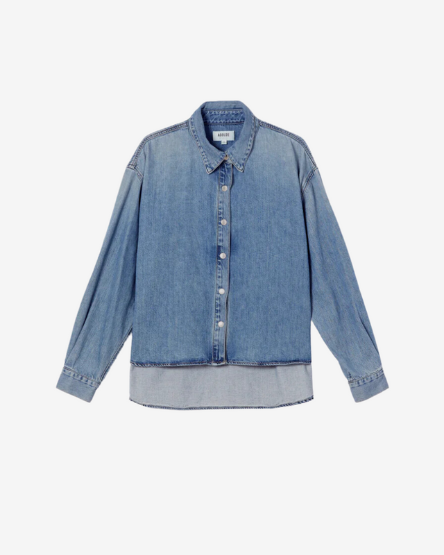 Agolde- Aiden High Low Shirt