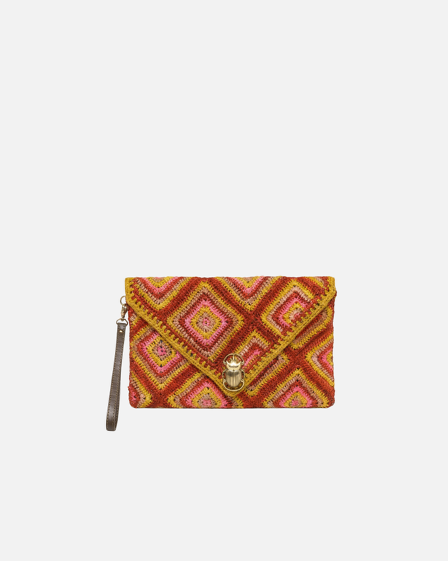 Claris Virot - Raffia Alicia Clutch