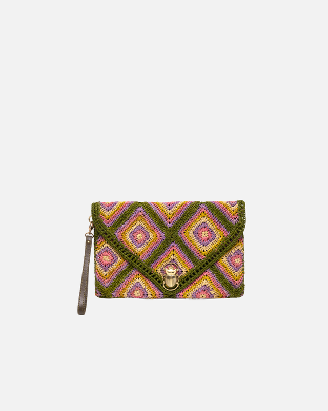 Claris Virot - Raffia Alicia Clutch