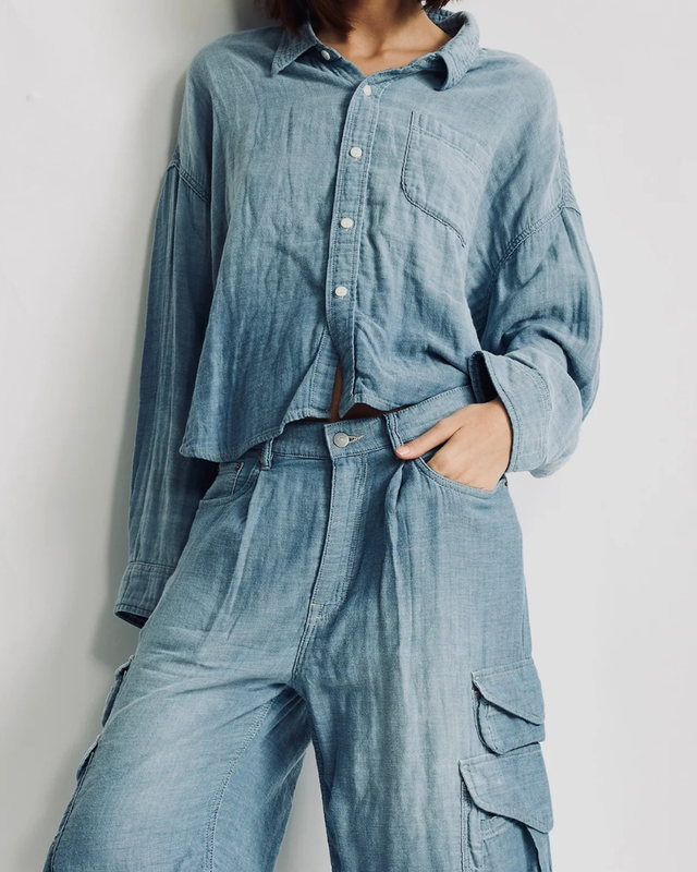 Denimist - Cropped Work Shirt