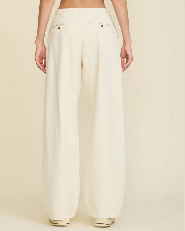 Denimist - Flat Front Wide Leg Chino