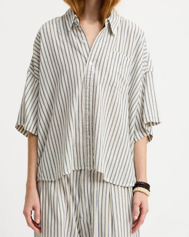 Denimist- Short Sleeve Button Down Shirt