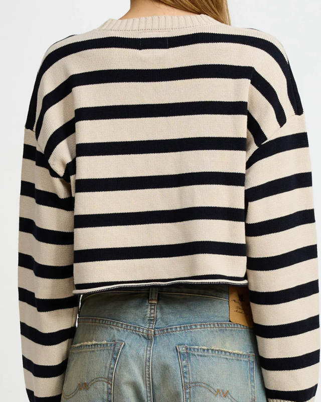 Denimist - Cropped Stripe Sweater