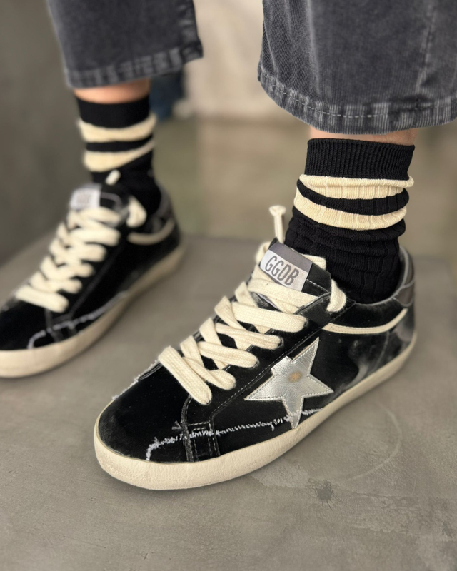 Golden Goose - Superstar Chenille Sneakers With Side Logo