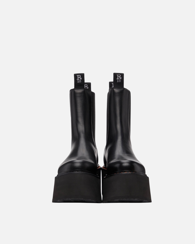 R13 - Black Double Stack Chelsea Boots