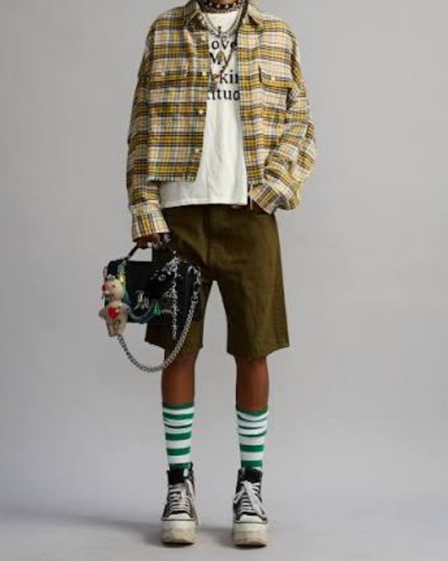 SALE 15% - R13 - Cropped Work Shirt