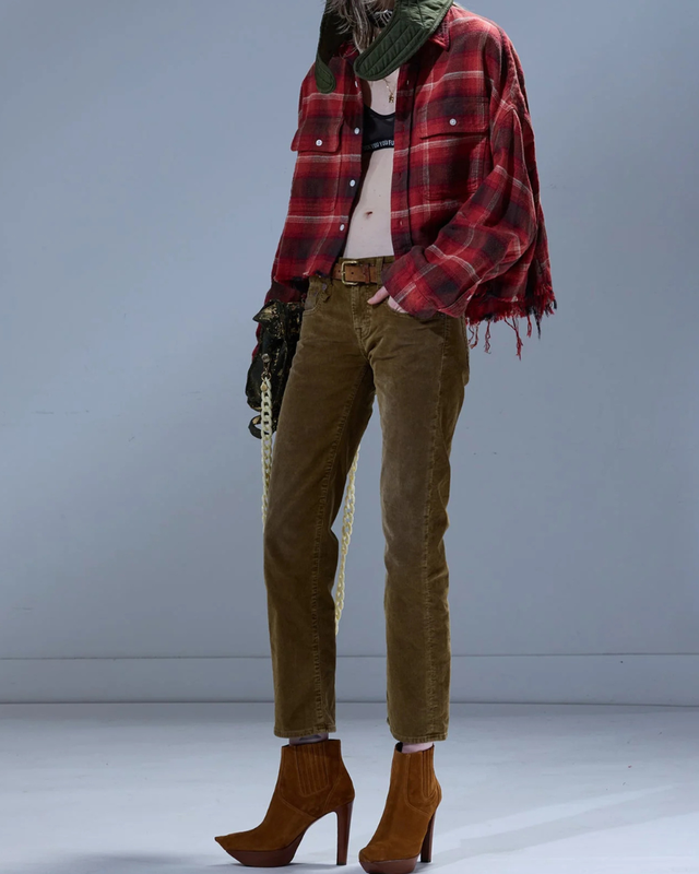 R13 - Cropped Work Shirt