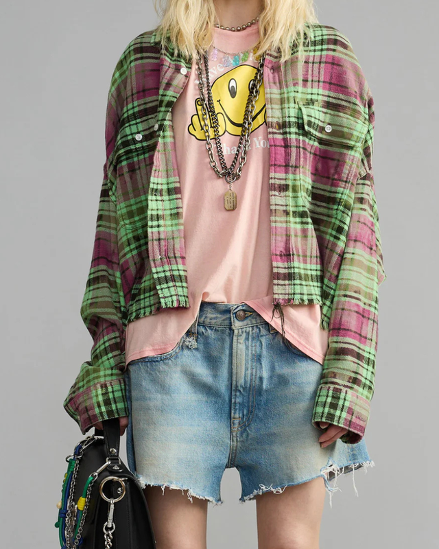 R13 - Cropped Work Shirt