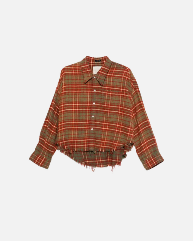 R13 - Drop Neck Cropped Shirt