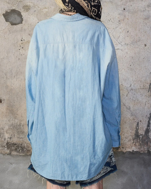 SALE 15% - R13 - Pintuck Drop Neck Shirt