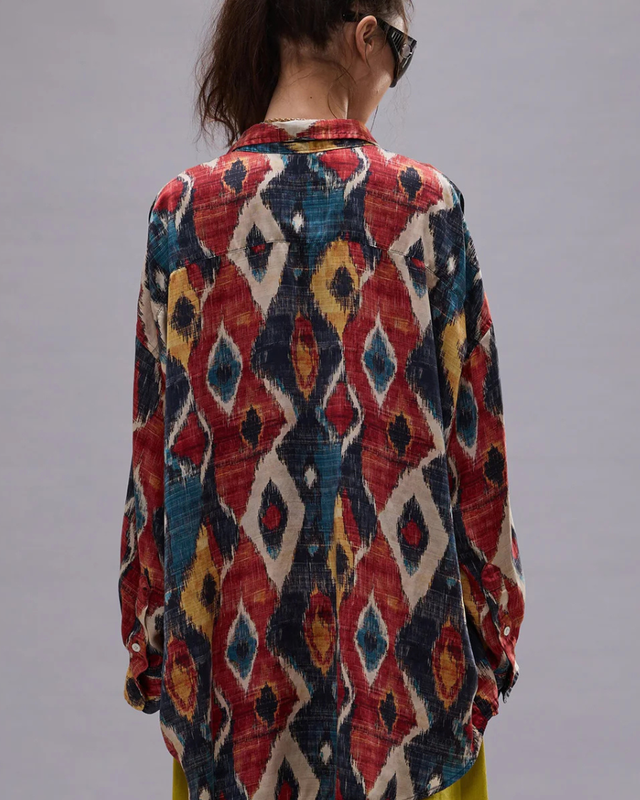 R13 - Shredded Seam Drop Neck Shirt