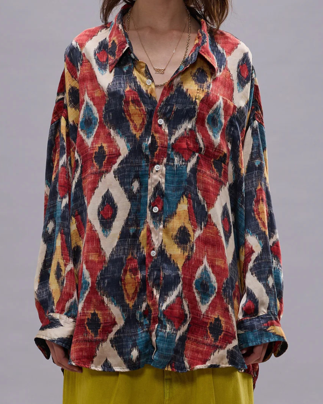 R13 - Shredded Seam Drop Neck Shirt