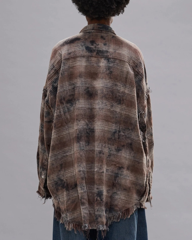 SALE 15% - R13 - Shredded Seam Drop Neck Shirt