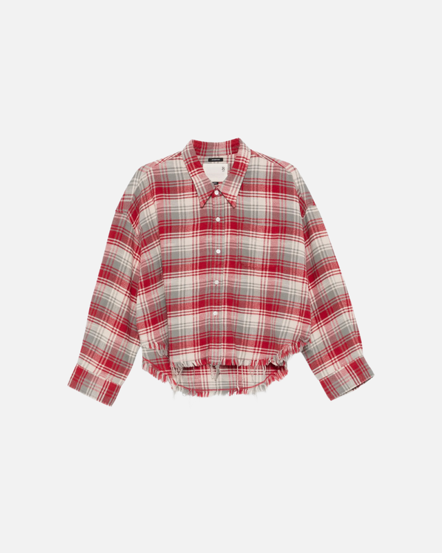 R13 - Drop Neck Cropped Shirt
