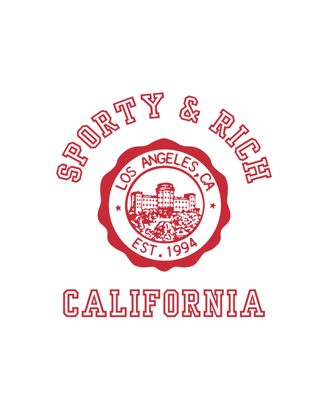 Sporty and Rich - California Emblem Soft Ringer Tee