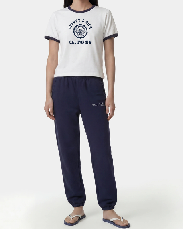 Sporty and Rich - California Emblem Soft Ringer Tee