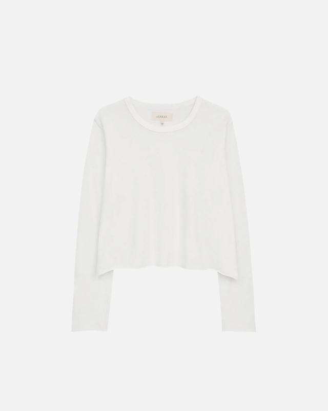 The Great. - The Long Sleeve Crop Tee