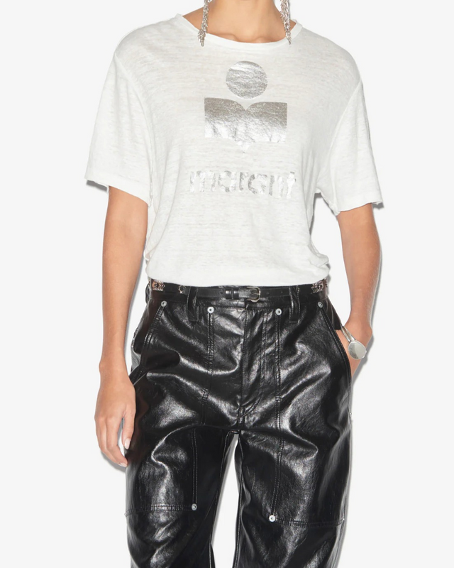 Isabel Marant - Zewel Linen Logo T-shirt