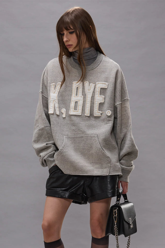 R13 - K bye Oversized cut off crewneck