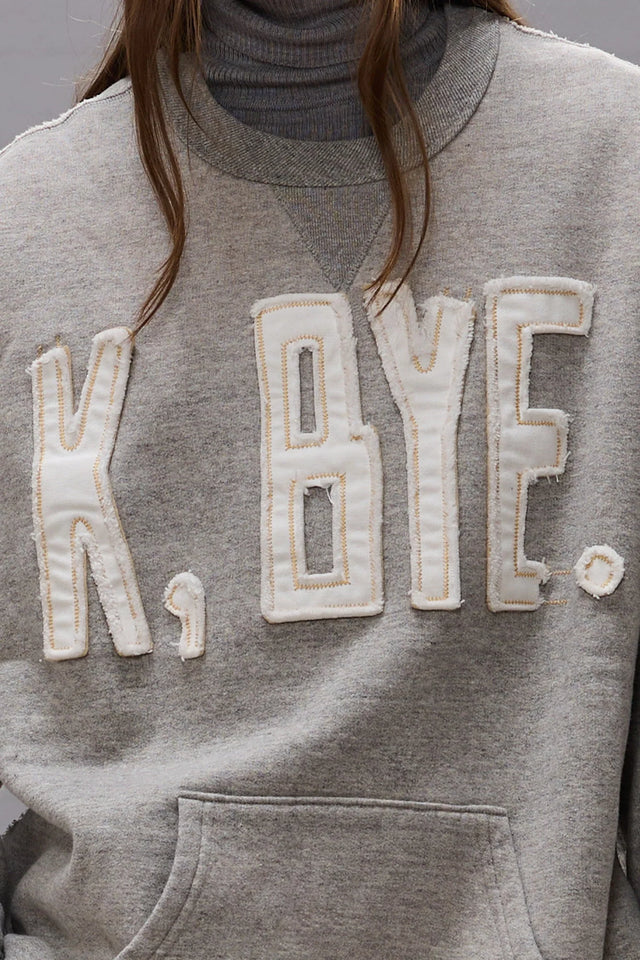 R13 - K bye Oversized cut off crewneck
